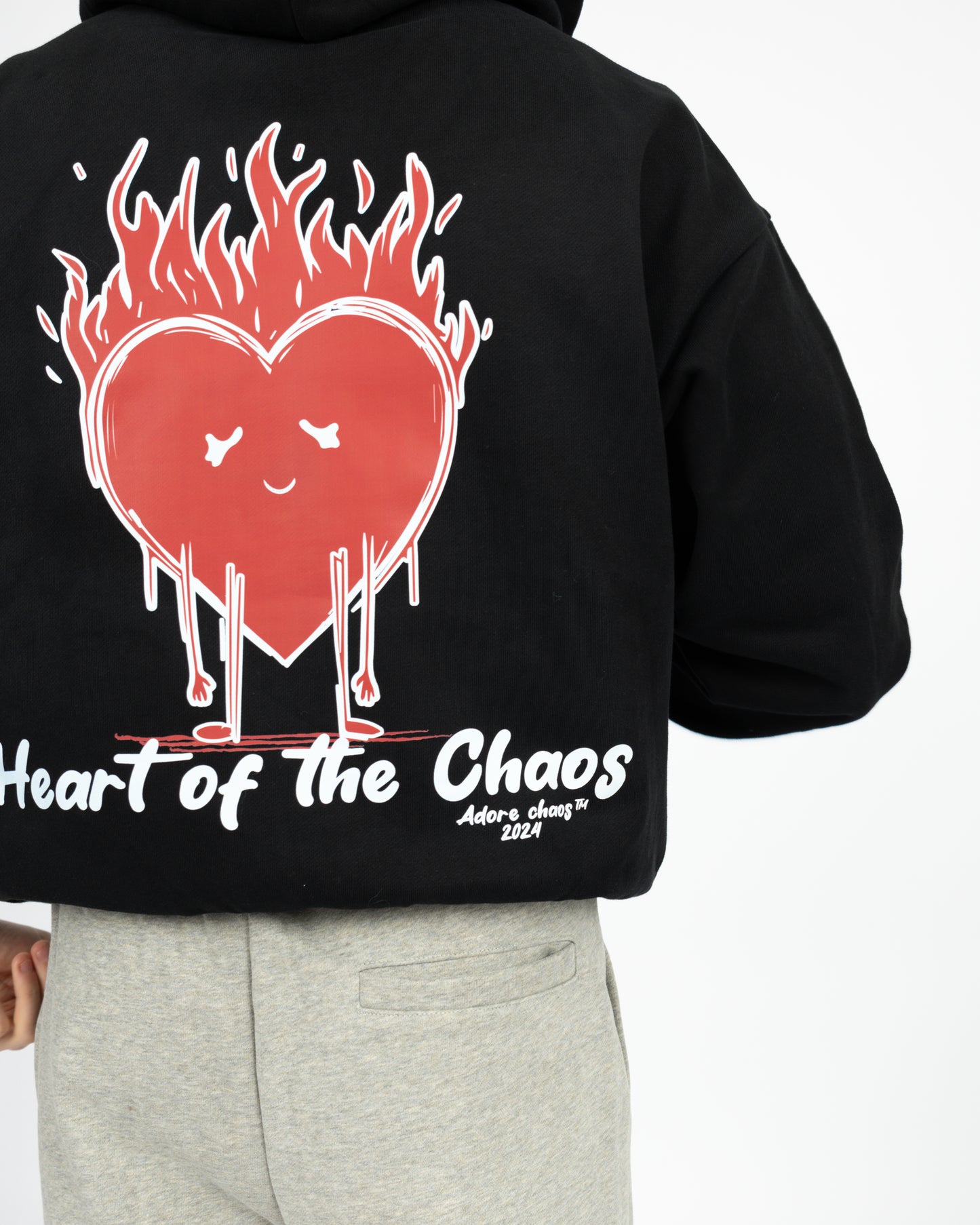 Heart Of The Chaos Hoodie - Black
