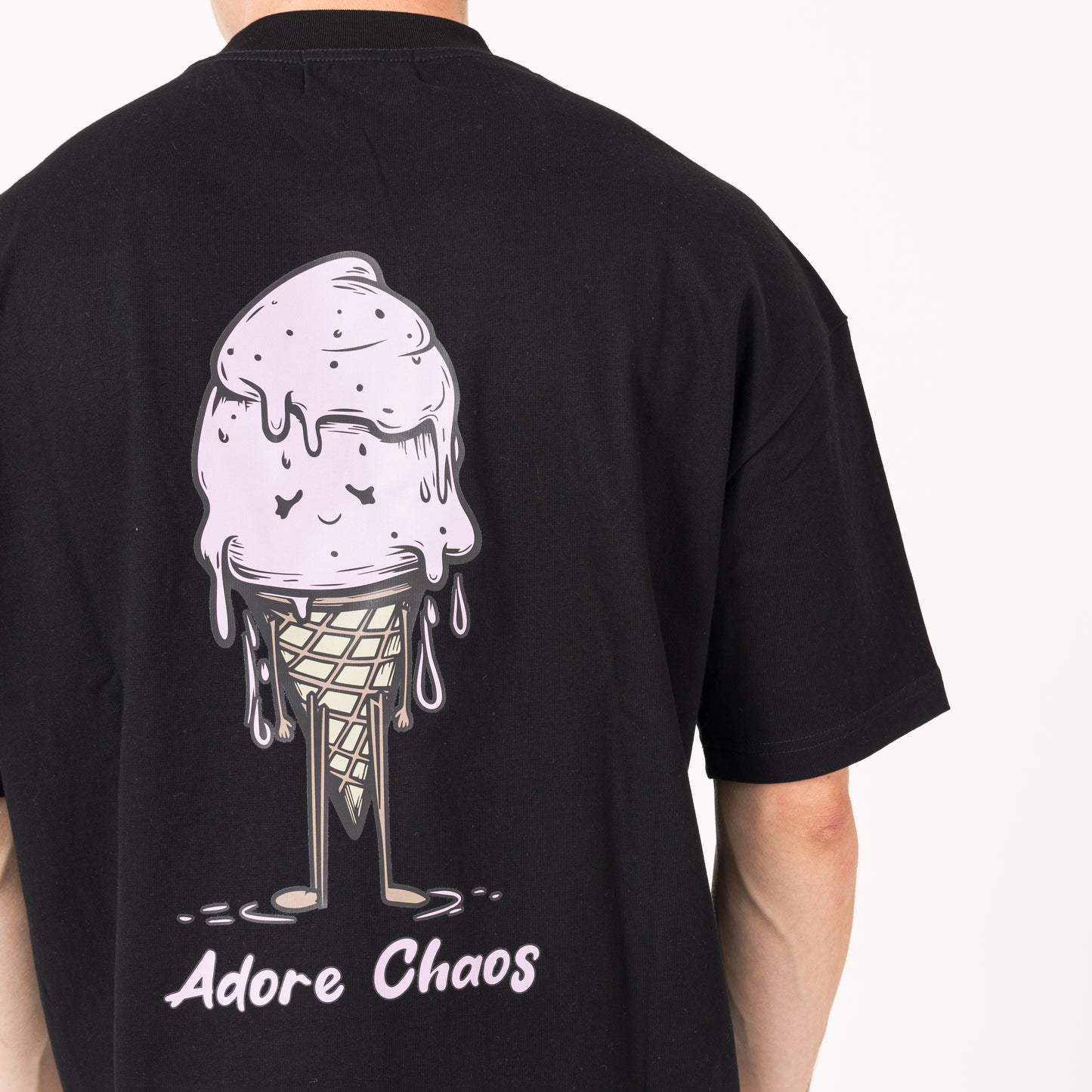 Ice Cream T-Shirt - Black / Pink