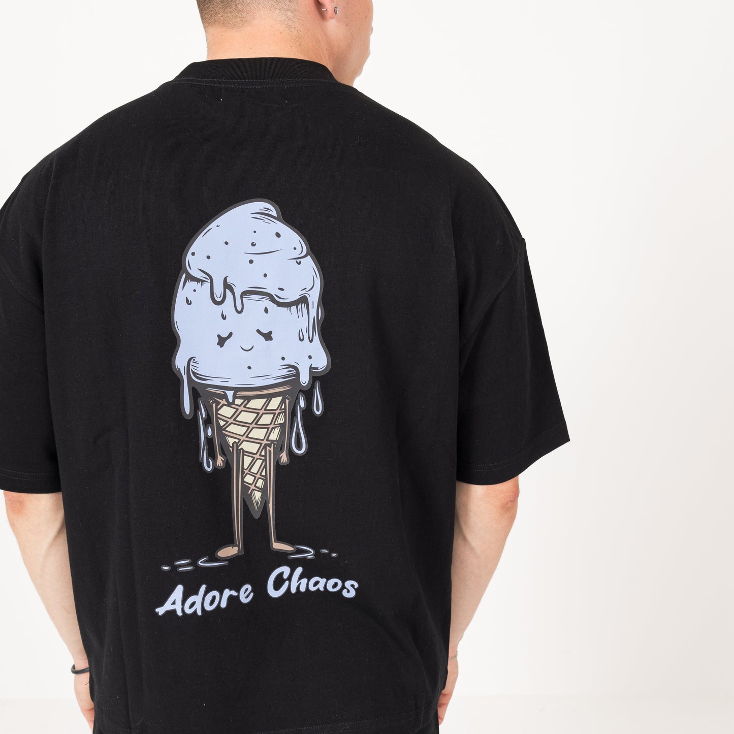 Ice Cream T-Shirt - Black / Blue