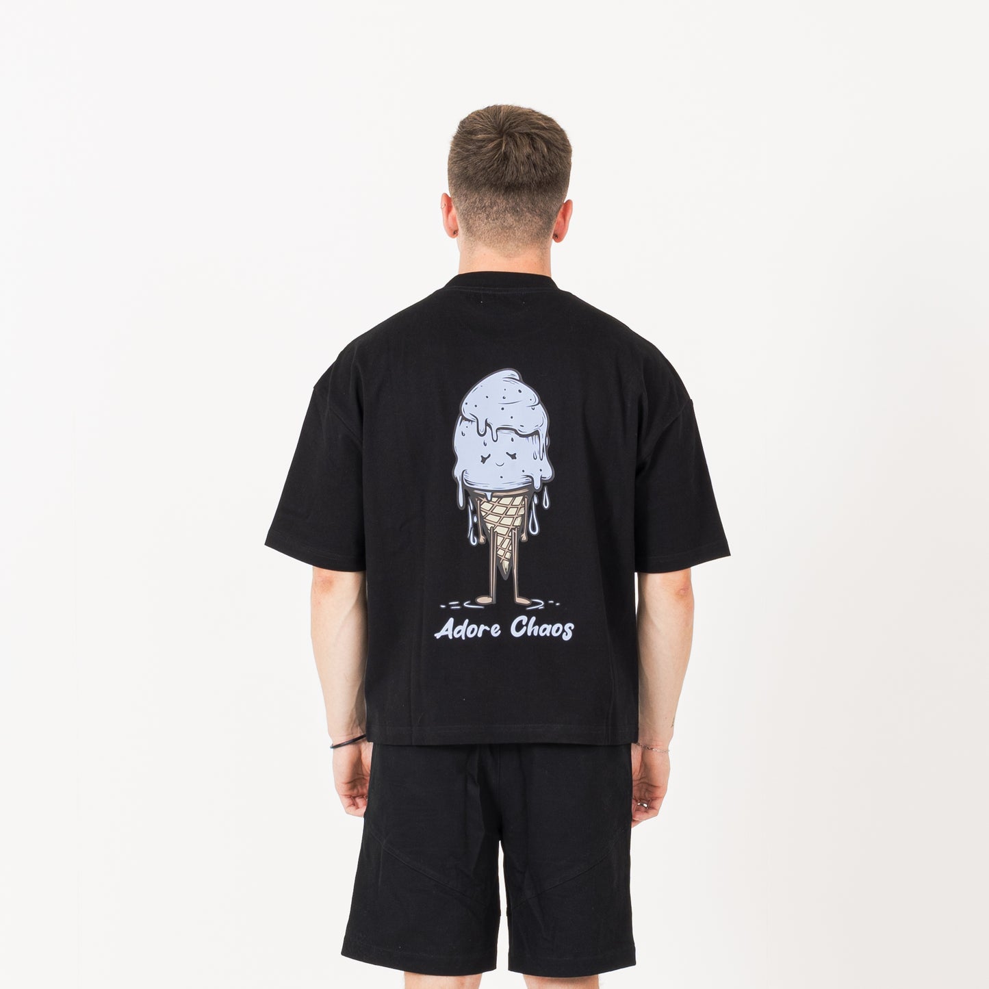 Ice Cream T-Shirt - Black / Blue
