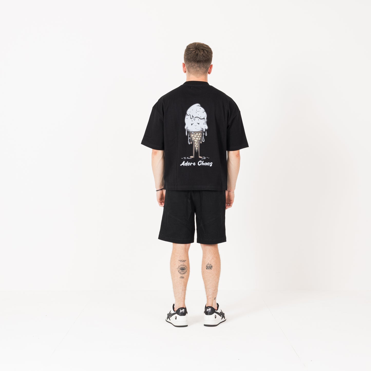 Ice Cream T-Shirt - Black / Blue
