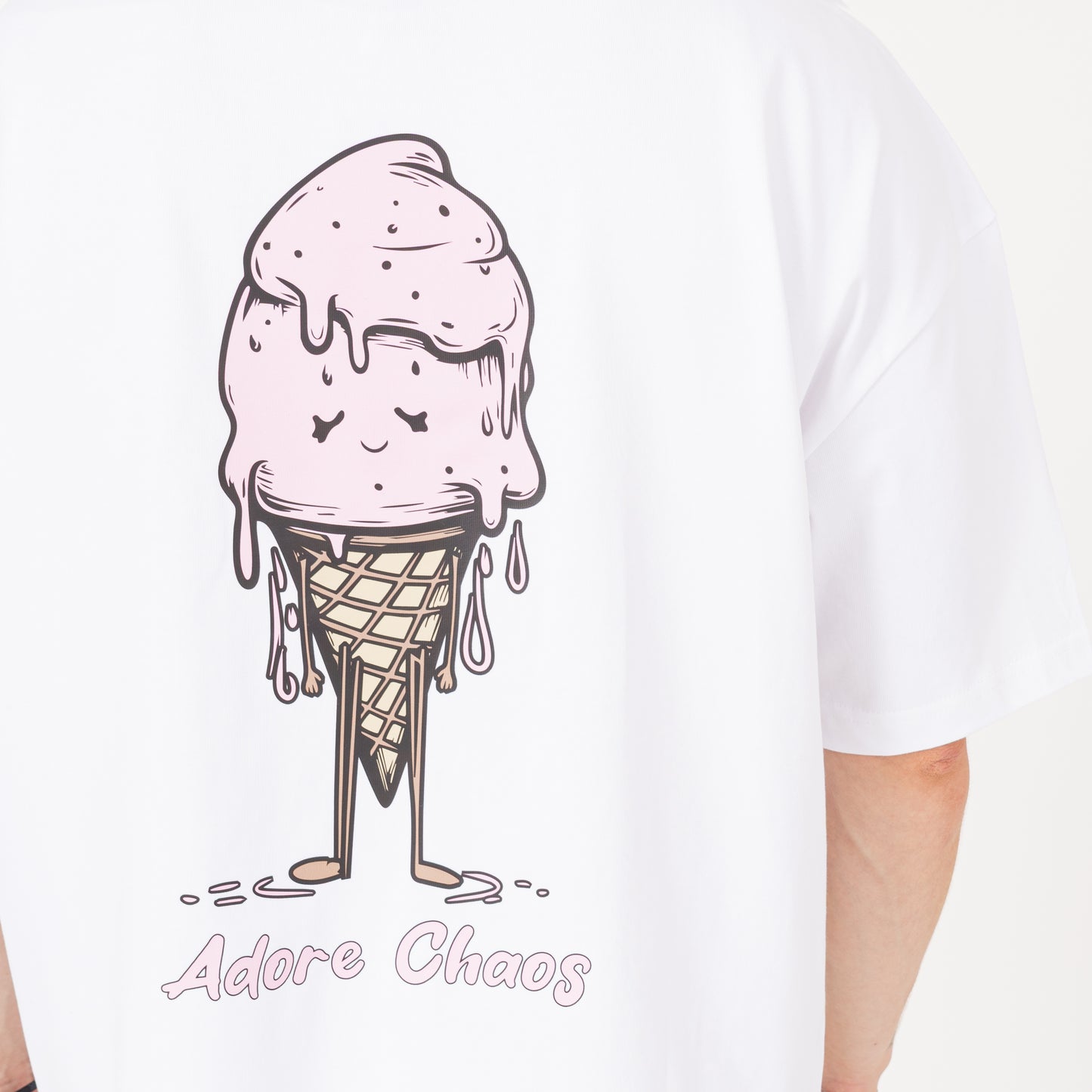 Ice Cream T-Shirt - White / Pink