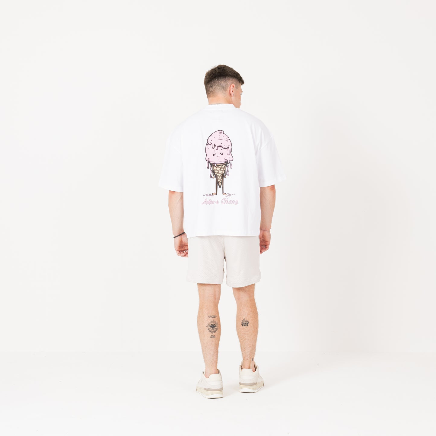 Ice Cream T-Shirt - White / Pink