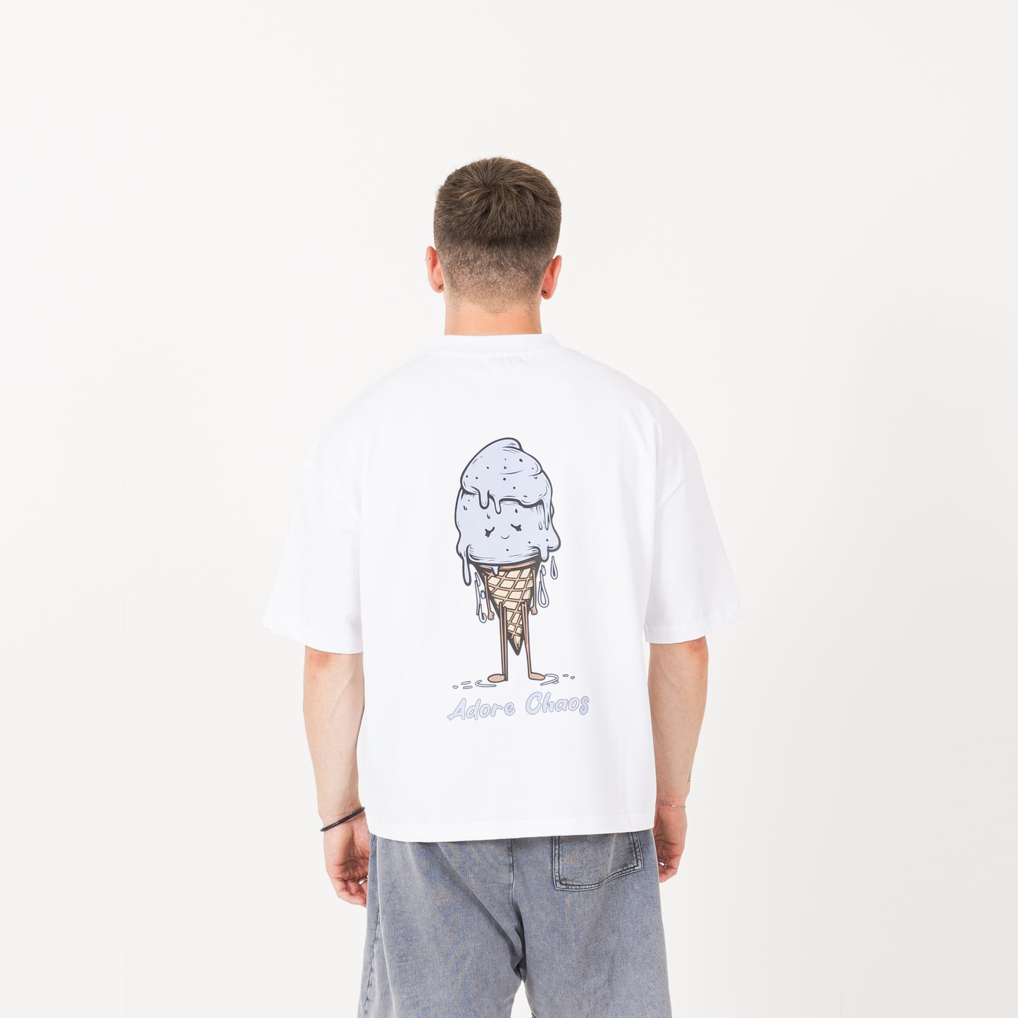 Ice Cream T-Shirt - White / Blue