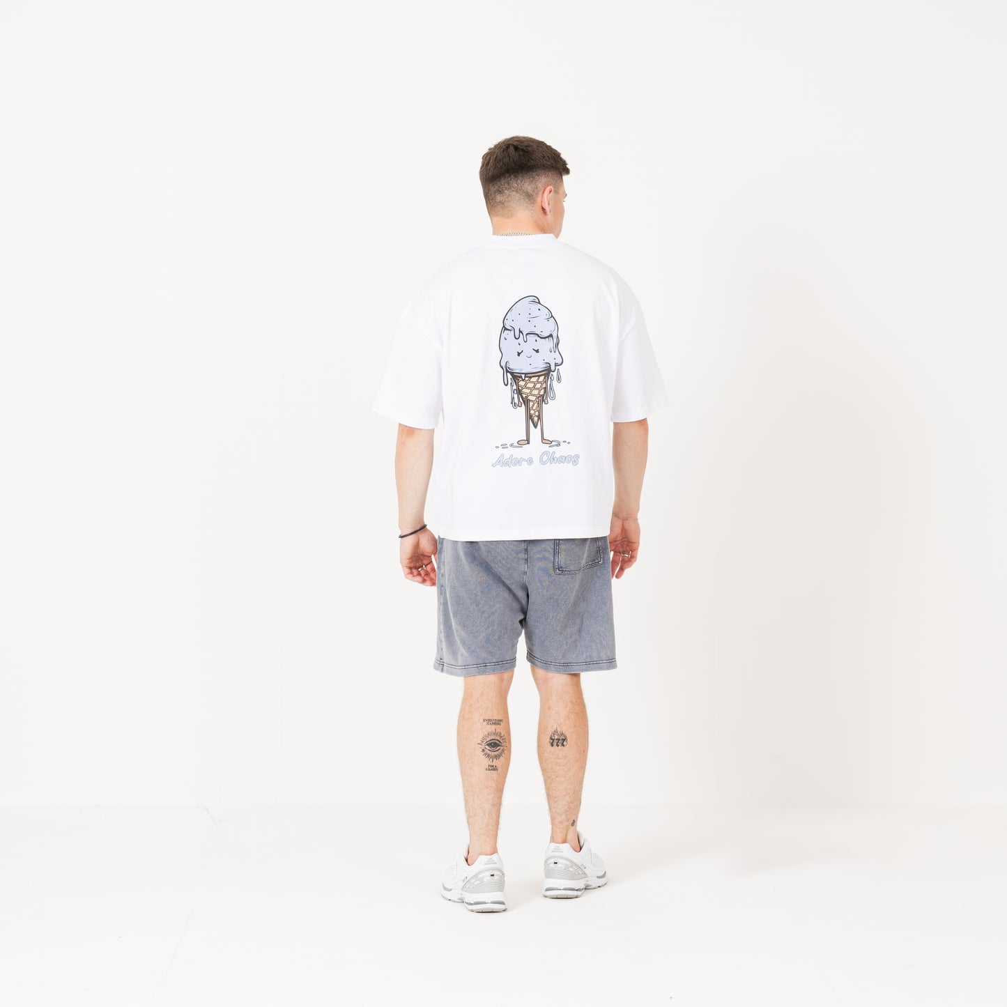 Ice Cream T-Shirt - White / Blue