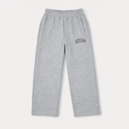 CHAOS Embroidered Sweatpants - Grey