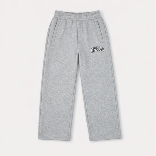 CHAOS Embroidered Sweatpants - Grey