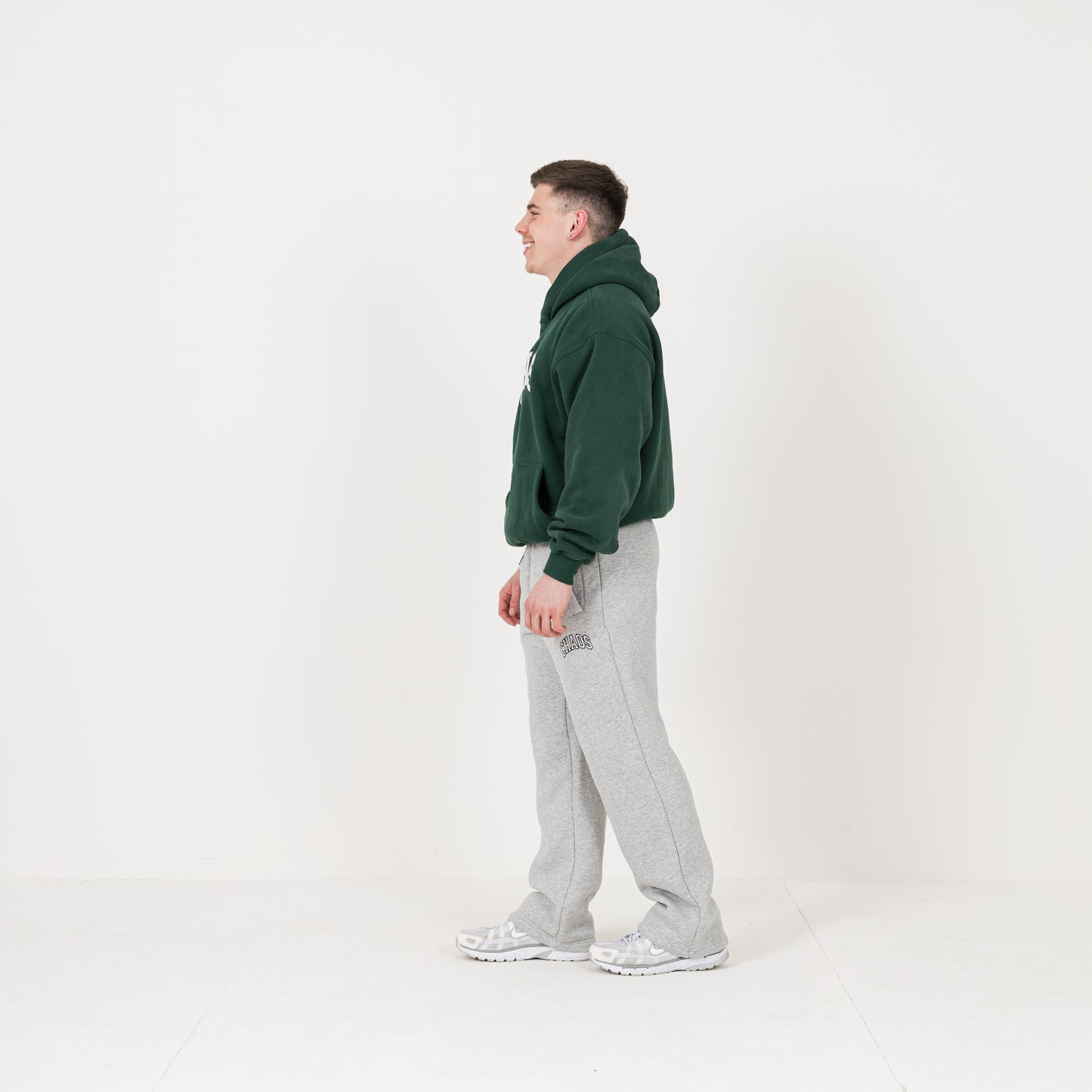 CHAOS Embroidered Hoodie - Green