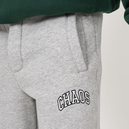 CHAOS Embroidered Sweatpants - Grey