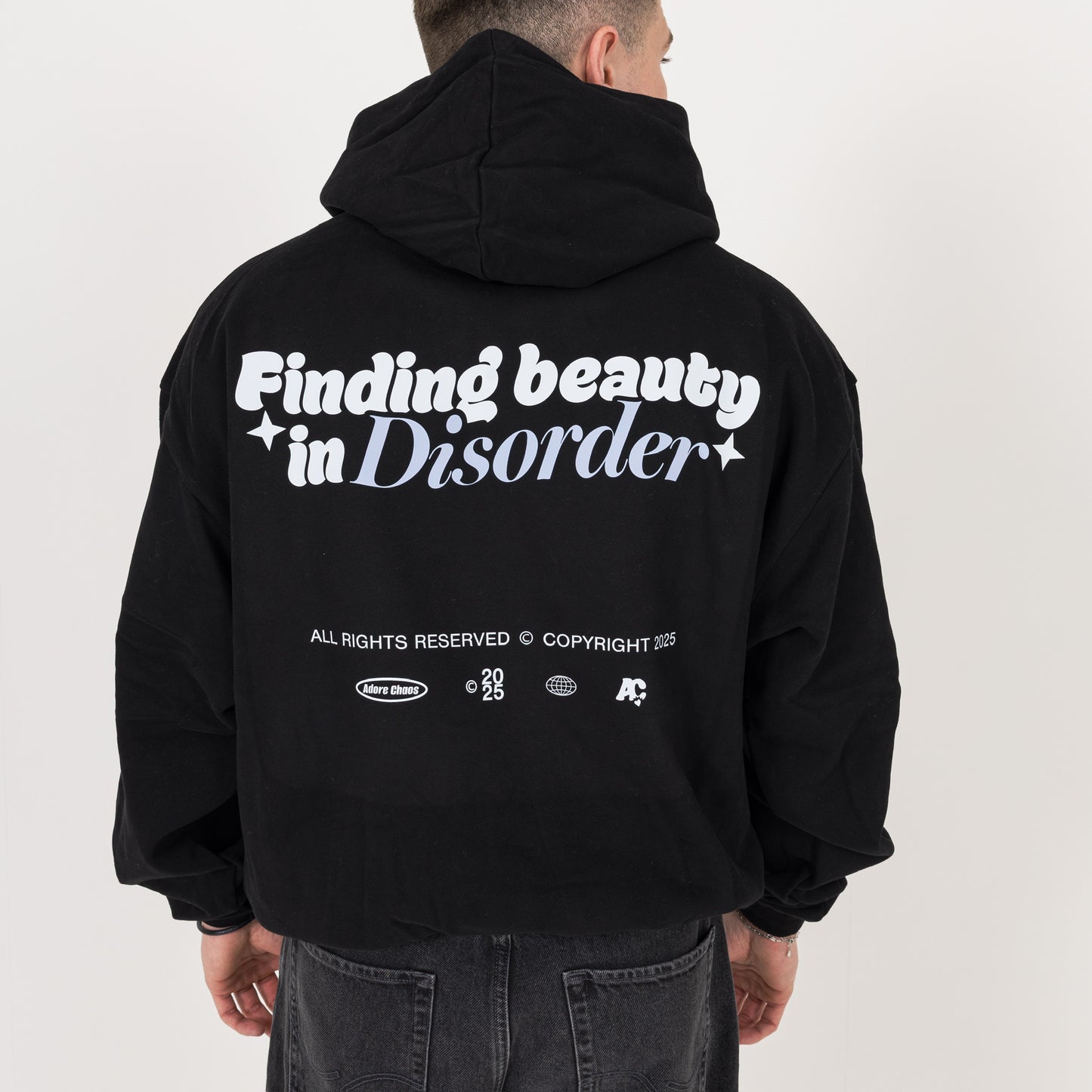Finding Beauty In Disorder Hoodie - Black