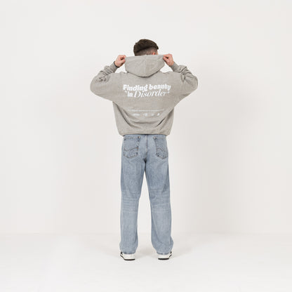 Finding Beauty In Disorder Hoodie - Marl Grey