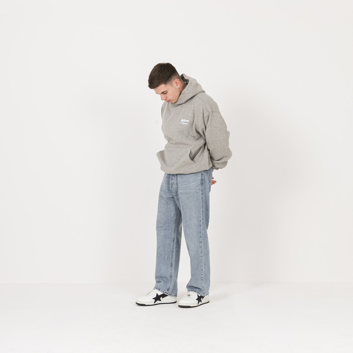 Finding Beauty In Disorder Hoodie - Marl Grey