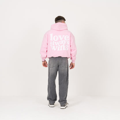 Love Always Wins Hoodie - Bubblegum Pink