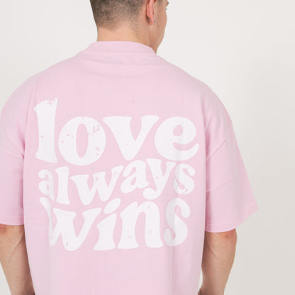 Love Always Wins T-Shirt - Bubblegum Pink