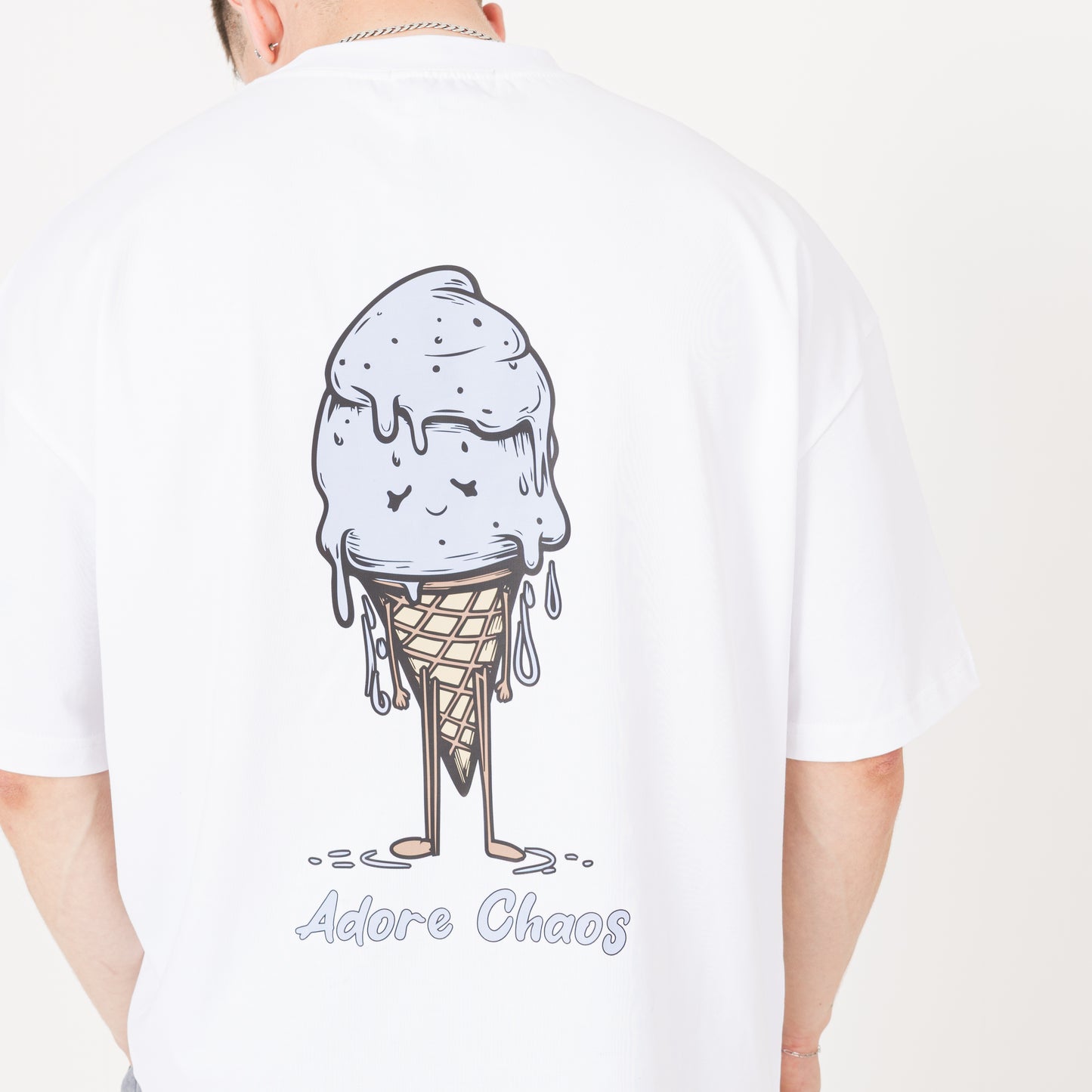 Ice Cream T-Shirt - White / Blue
