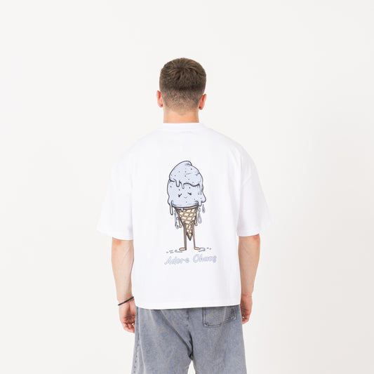 Ice Cream T-Shirt - White / Blue