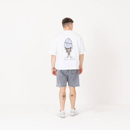 Ice Cream T-Shirt - White / Blue